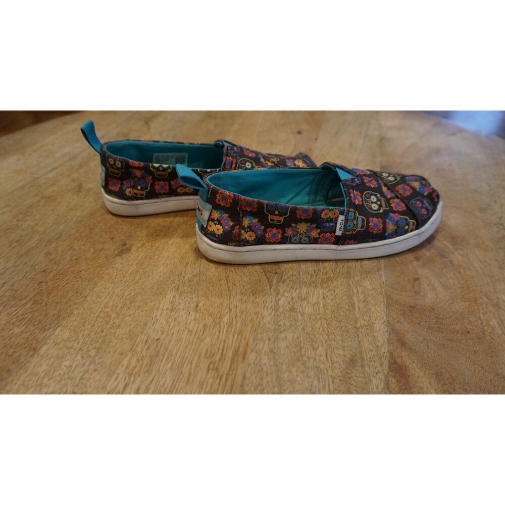 Toms YOUTH Alpargata Dia De Los Muertos Cupsole (Glow in the Dark), Size 13.5 - Picture 6 of 15